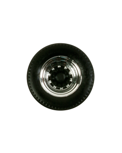 H0 Wielsets voor opleggers - chroom/zwart, 12 stuks Herpa 052597