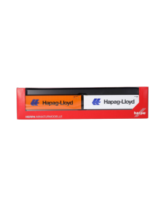 H0 Container 2 x 40 ft. "Hapag-Lloyd" (Dry/Reefer) - Herpa 076449-006 Herpa 076449006