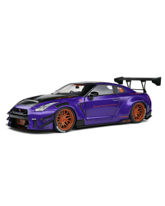 1/18 Nissan GT-R (R35) W/ Liberty Walks Body Kit 2.0 '22, paars Solido 1805812