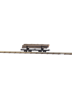 H0f Draaistelwagen met boomstammenlading (veldbaan) Busch 12224
