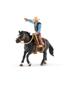 Western Cowboy in het Zadel Schleich 41416