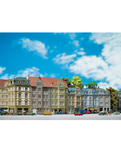 H0 Rij stadshuizen "Goethestrasse" Faller 130915
