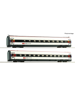 H0 2-delige set: aanvullingsrijtuigen ICN Roco 7710037