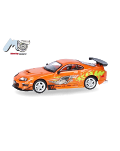H0 Toyota Supra 1993 F&F, oranje Micro City 87 000018