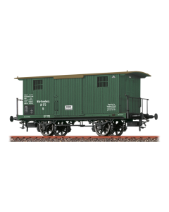 Brawa 47732 H0 K.W.St.E Gesloten Goederenwagen type Gi “Speciale wagen voor brandgevaarlijke goederen”, tijdperk I