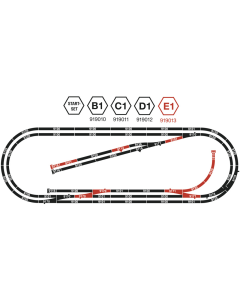 N Rails-set E1 Fleischmann 919013