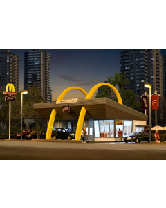 H0 McDonald's fastfoodrestaurant met McDrive Vollmer 43634