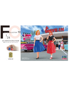 1/24 50's American Girls Figure - Hasegawa 29110 Hasegawa 29110