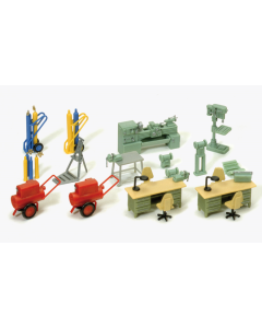 H0 Werkplaatsinrichting Preiser 17185