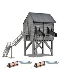 H0 Ballastlaadstation met elektrische rolluiken, functionele kit Vollmer 45635