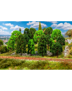 H0 15 Loofbomen, gesorteerd Faller 181524