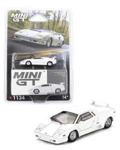 1/64 Lamborghini Countach 25th Anniversary White (blister) MiniGT 01134BL