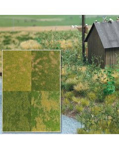 H0/N Bodembedekkers "Set van 4" Busch 1300