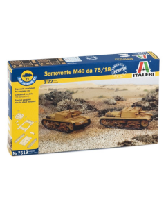 1/72 Semovente M40 da 75/18, Fast Assembly Kit Italeri 7519