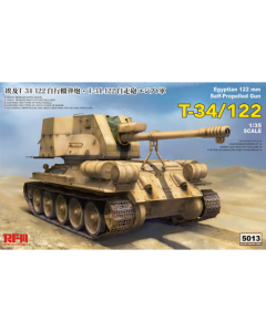 1/3 Egyptian T-34/122 Self-Propelled Gun Rye Field Model 5013