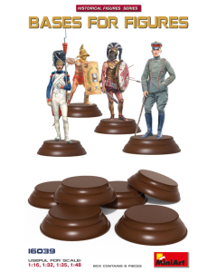 1/16-1/48 Bases for Figures, 6 pcs MiniArt 16039