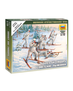 1/72 Soviet Ski Troops WWII, snap fit "Art of Tactic" Zvezda 6199