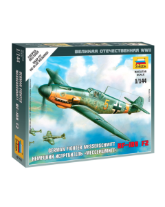 1/144 Messerschmitt Bf-109 F2 German Fighter, snap fit "Art of Tactic" Zvezda 6116