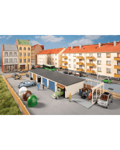 H0 Garageboxen met toebehoren Auhagen 11484