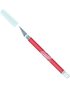 K18 Grip-On Non-Roll Soft Handle Knife with Safety Cap, red - Smalle Houder Excel 16024