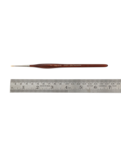Penseel driekant, maat 0, roodmarter, houten steel Zahn-Pinsel 310710