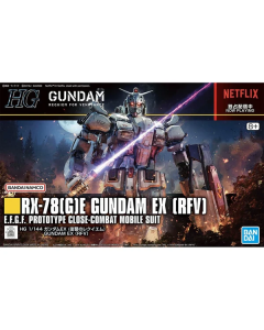 HG RX-78(G)E Gundam EX (RFV) mobile suit BANDAI 66701