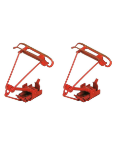 Sommerfeldt 769 N DB Eenbeenpantograaf (rood gelakt) zonder isolatoren, 2 stuks