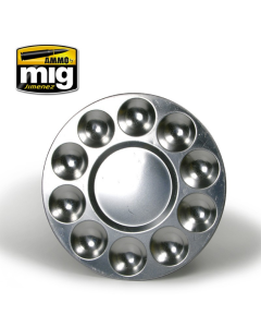 Aluminium pallet, 10 wells AMMO by Mig 8009