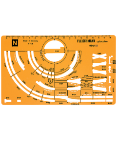 N Spoorplan Tekensjabloon Fleischmann Piccolo Fleischmann 995101