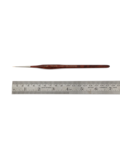 Penseel driekant, maat 3x0, roodmarter, houten steel Zahn-Pinsel 31071000