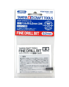 Boortjes 0,2mm, 2 stuks Tamiya 74090