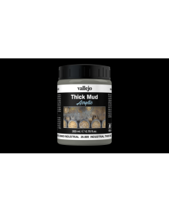 Industrial Spalsh Mud, Thick Mud 200ml - Vallejo 26809 Vallejo 26809