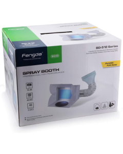 Airbrush Spuitcabine met Afzuiging, Filter, LED verlichting en draaiplateau Fengda BD512A