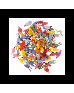 N Zittende figuren, gekleurd, 100st. Digikeijs 60120N