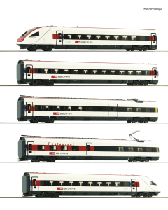 H0 5-delige set: elektrisch treinstel ICN Roco 7720036