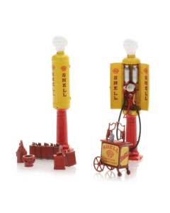 H0 Set oude benzinepompen Shell (Ready-Made) - Artitec 387.543 Artitec 387543