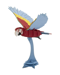 3D-model, vliegende ara, lasergesneden speciaal bewerkt karton Fridolin 11752
