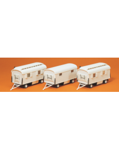 H0 Woonwagens 3 stuks Preiser 20005