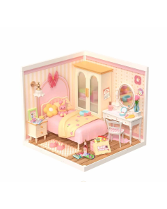 Rolife Lovely Pink Bedroom Robotime DW016