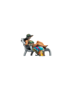 H0 Vrouw in ligstoel (3D-Master) Noch 10430