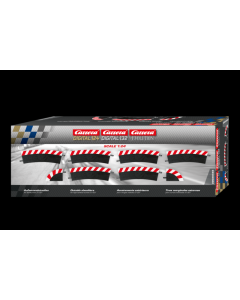 132/24 Slipstroken Buitenrand Kuipbocht R2 30°, 6 stuks + 2 eindstukken Carrera 20565