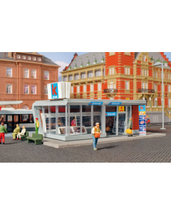 H0 Moderne kiosk inclusief LED verlichting Kibri 39008