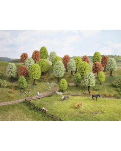 H0 Lente bomen, 10 stuks, 5 - 9 cm hoog Noch 26906