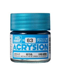 Acrysion 10ml Metallic Blue Green N-063 Mr. Hobby N063