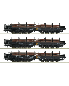 H0 NS Set Zwaarlastwagens type Sas met lading, 3-delig Roco 6600263