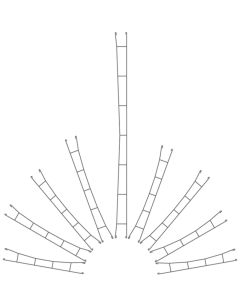 Viessmann 4138 H0 rijdraad 165,5 mm, 5 stuks