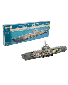 1/144 German Submarine Type XXI U 2540 with Interior Revell 05078