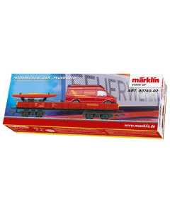 H0 Niederbordwagen 'Brandweer' Marklin 0074002