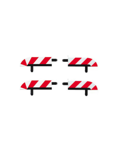 132/24 Eindstukken Slipstrook Binnenrand Kuipbocht, 4 stuks Carrera 20599