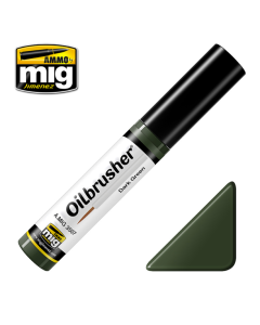 Oilbrusher dark green 10 ml AMMO by Mig 3507